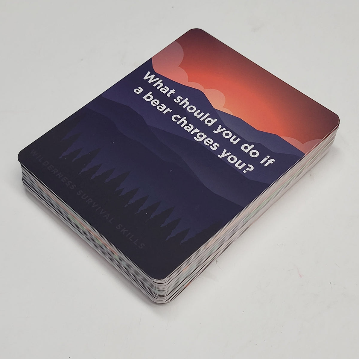ZA@ POMEGRANATE Wilderness Survival Skills 48 Count Knowledge Cards