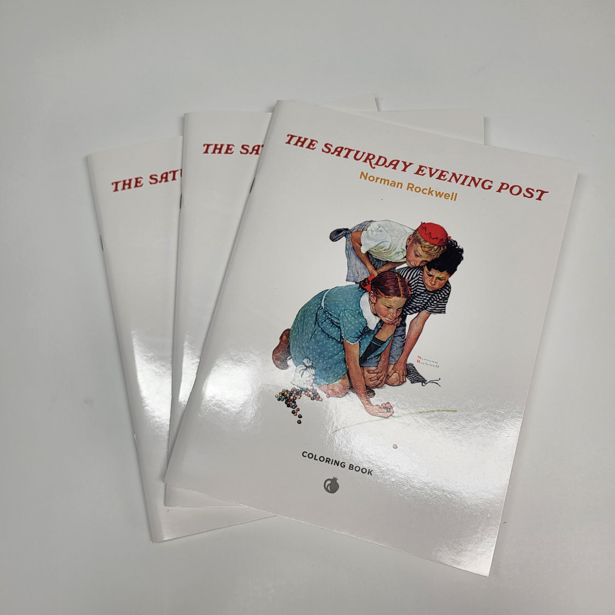 ZA@ POMEGRANATE (3 PACK) The Saturday Evening Post Coloring Book Soft Cover Book