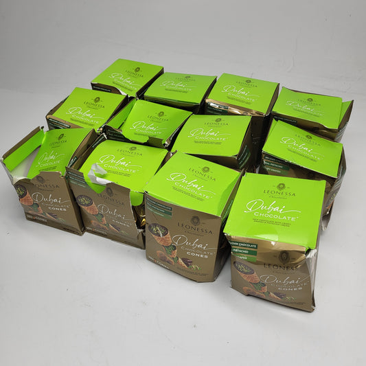 ZA@ LEONESSA (12 PACK) Chocolatier Dubai Chocolate Cones 10 Count (As Is)