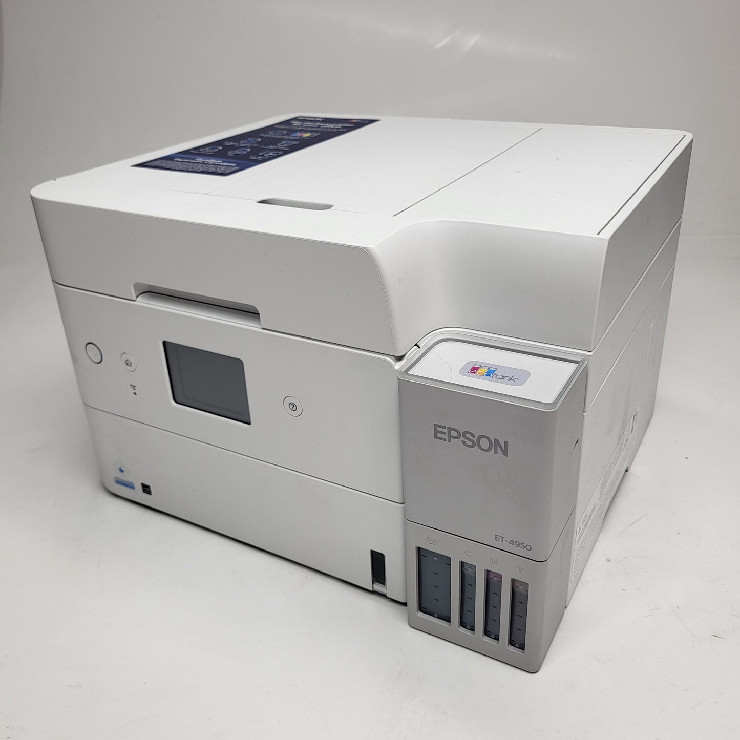 EPSON Ecotank Wireless All-in-one Color Supertank Printer White ET-4950