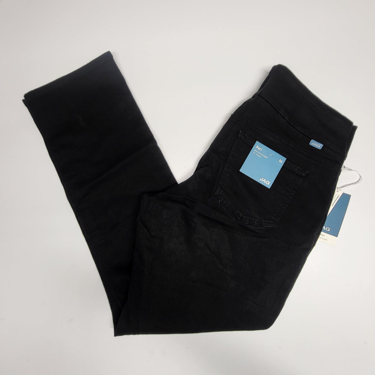 JAG Peri Mid Rise Straight Sustainable Denim Jeans Women's Sz 16/33 Black