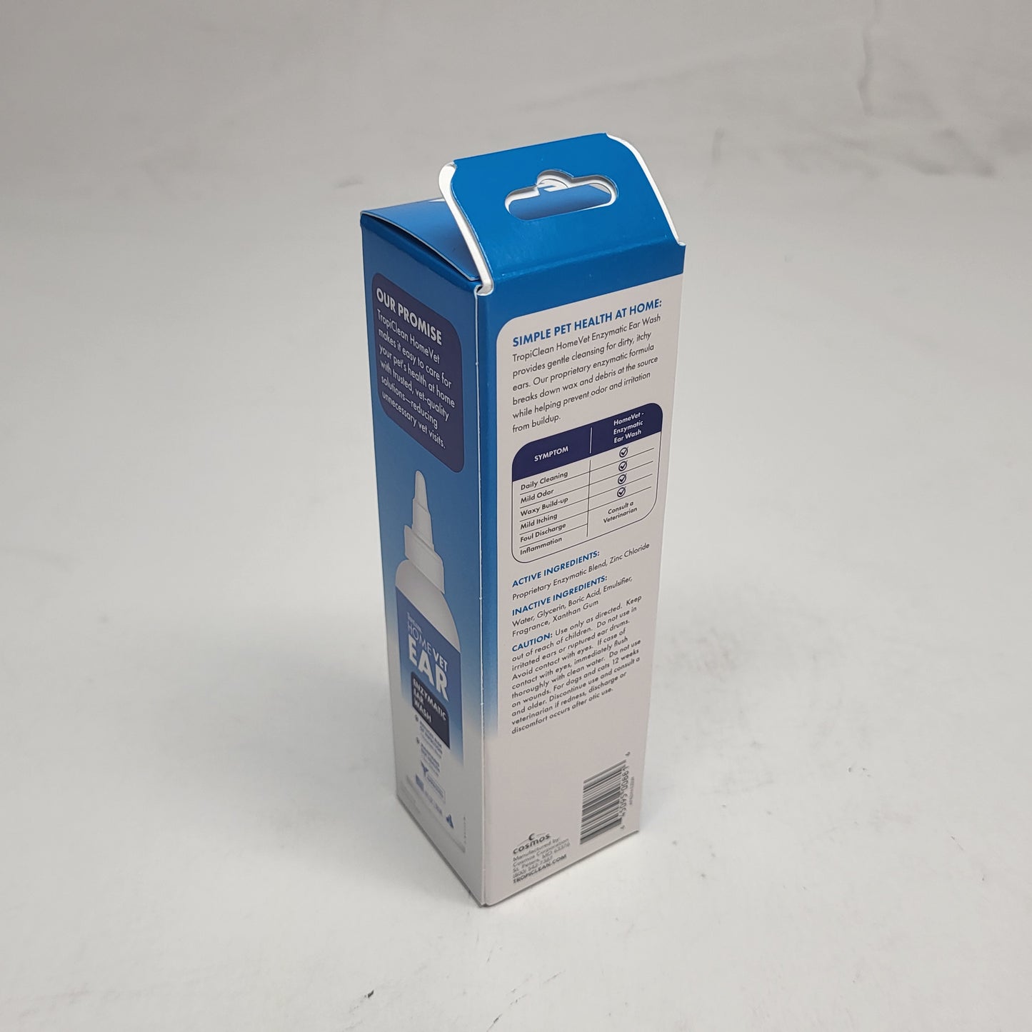TROPICLEAN Home Vet Enzymatic Daily Use Risk Reducing Ear Wash 4 Oz BB 05/29