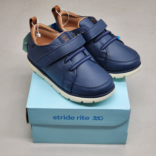 STRIDE RITE 360 Ethan Dress Sneaker Shoes Kids SZ 6M Navy KB009504