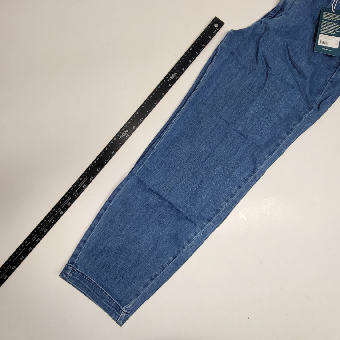 JAG Belted Pleat High Rise Tapered Ankle Womens Sz 8/27 Blue Nova J2882SAP325