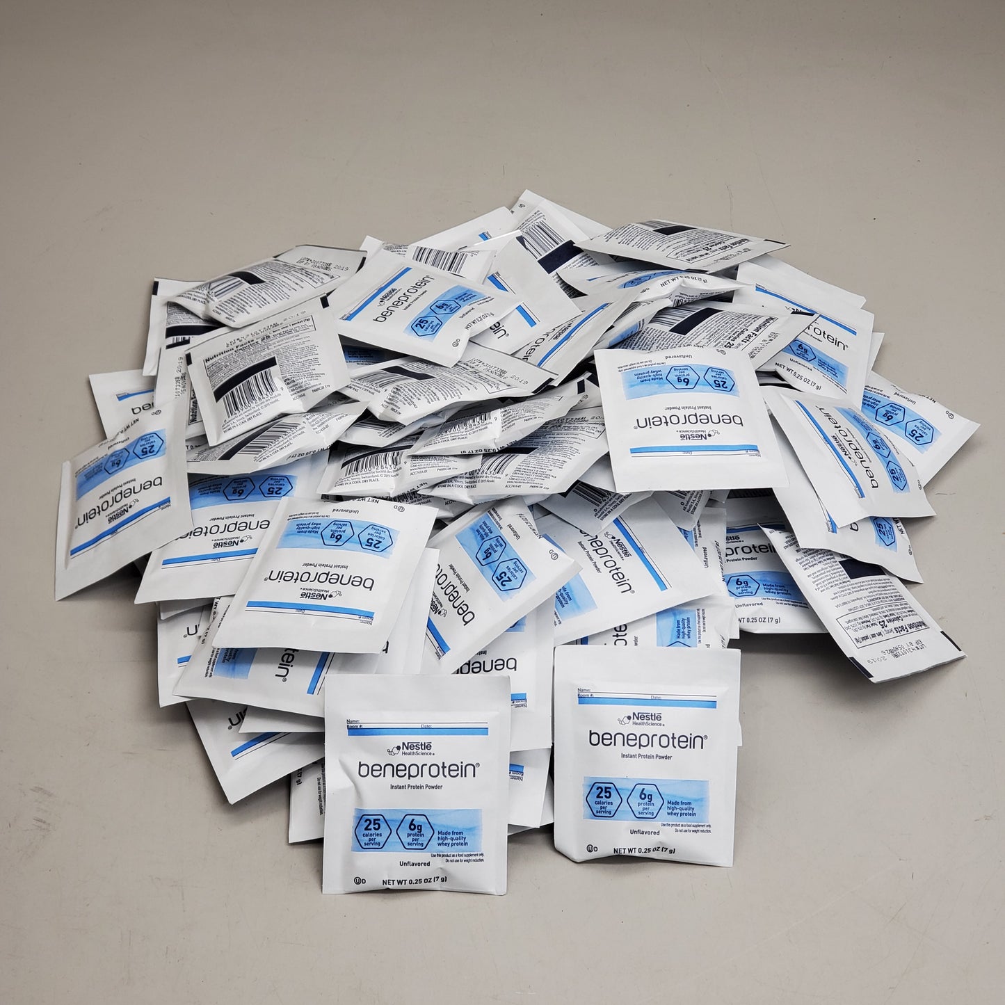 ZA@ NESTLE (75 Pack) Beneprotein Instant Protein Powder 0.25 oz Unflavored G12147839 BB 11/26