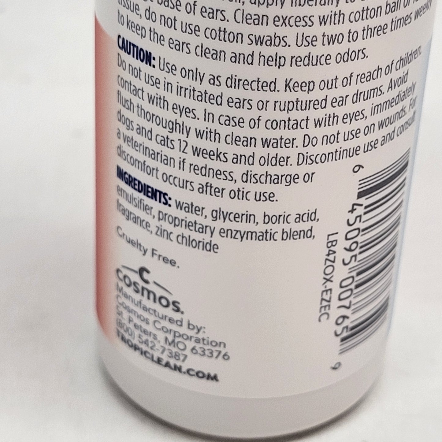 TROPICLEAN (4 PACK) Oxymed Enzymatic Itch Relief Ear Cleaner 4 oz