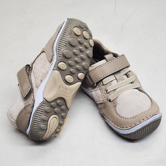 STRIDE RITE SRT Wes Sneaker Shoes Toddler SZ 5W Taupe BB006902