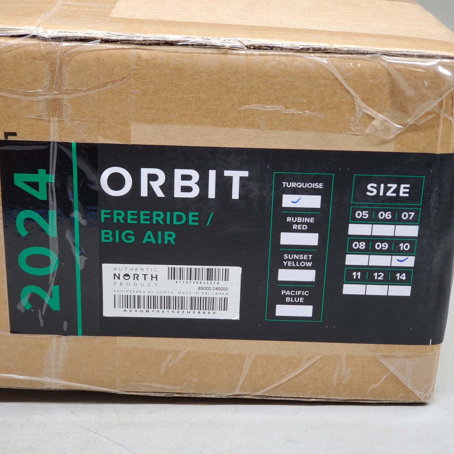NORTH Orbit Freeride / Big Air Water Surfing Kite 10 Meter Turquoise 85000.240000 2024