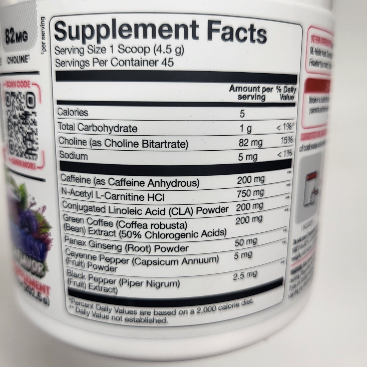 BASIC Creatine Monohydrate Increase Muscle Mass Blueberry Tea 7.1oz BB 01/27