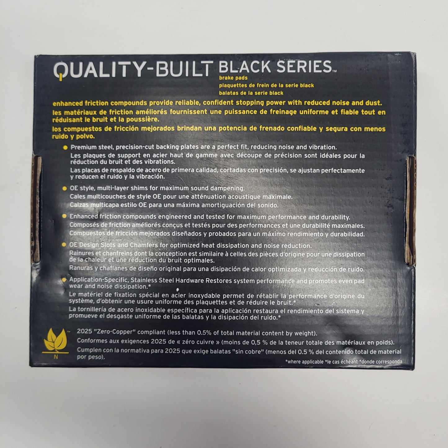 QUALITY-BUILT Ceramic Disc Brake Pad Set Black Rear 1003-1846C