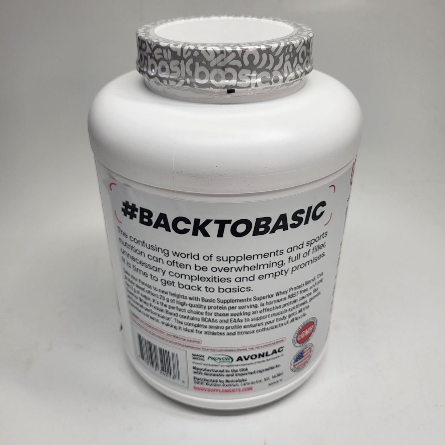 BASIC Basic Whey Protein Blend Muscle Building Boston Donut 5lbs BB 12/27