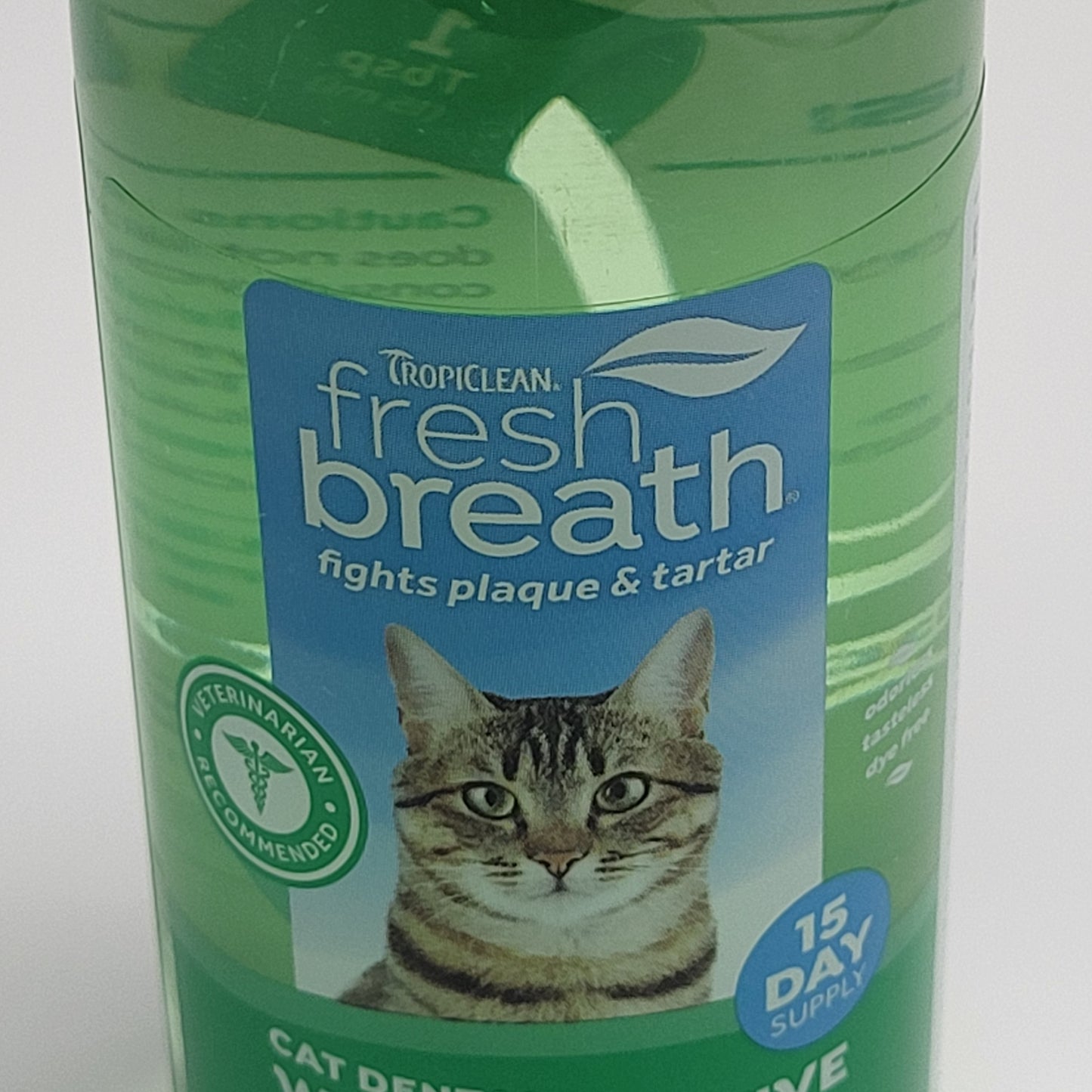 TROPICLEAN (3 PACK) Fresh Breath Fights Plaque & Tartar Cat Dental Water Additive 8 oz