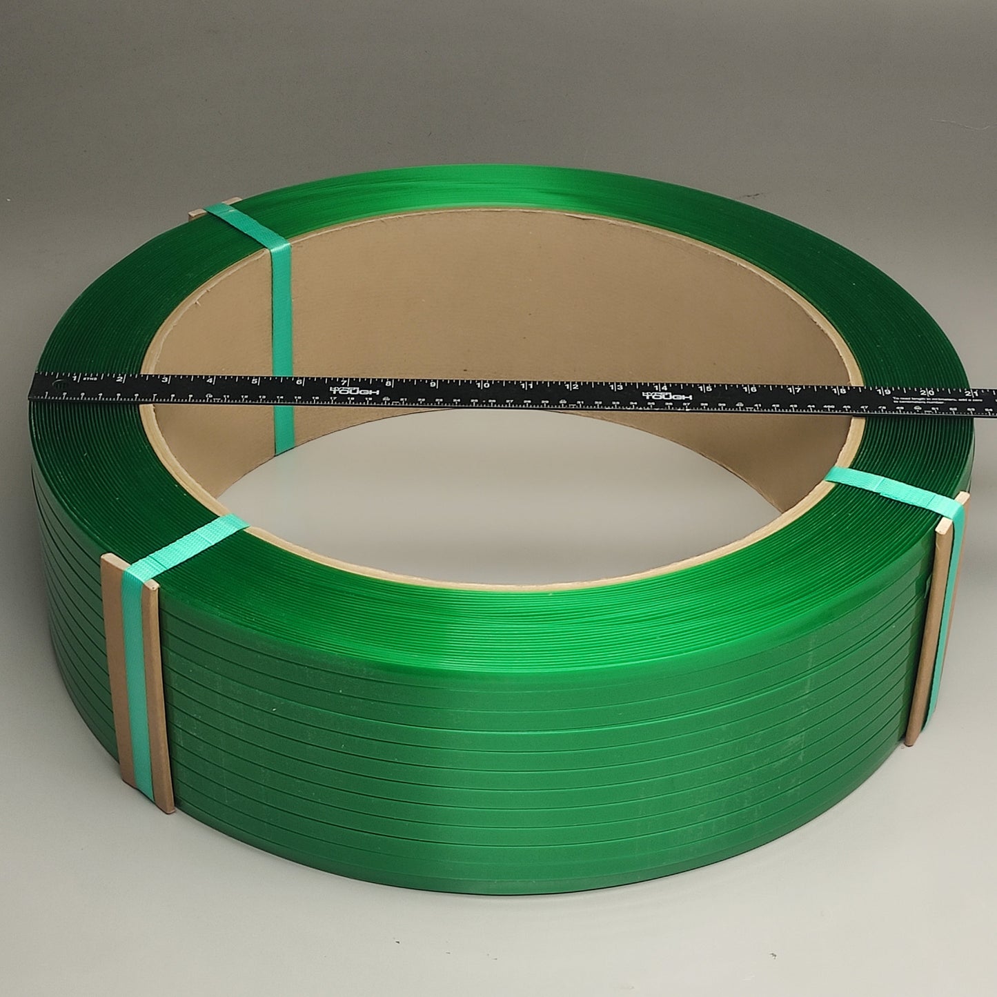 SECURE LOAD STRAPS Smooth Waxed MG Polyester Strapping  1/2" x .020 x 7200' Green