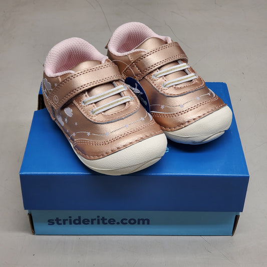 STRIDE RITE SRT Adalyn Sneaker Shoes Toddler SZ 3.5W Rose Gold BB000702