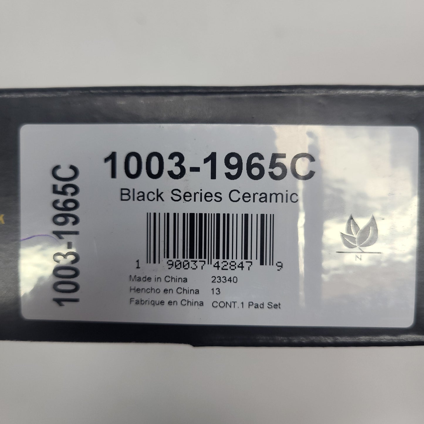 QUALITY-BUILT Ceramic Disc Brake Pad Set Black Rear 1003-1965C