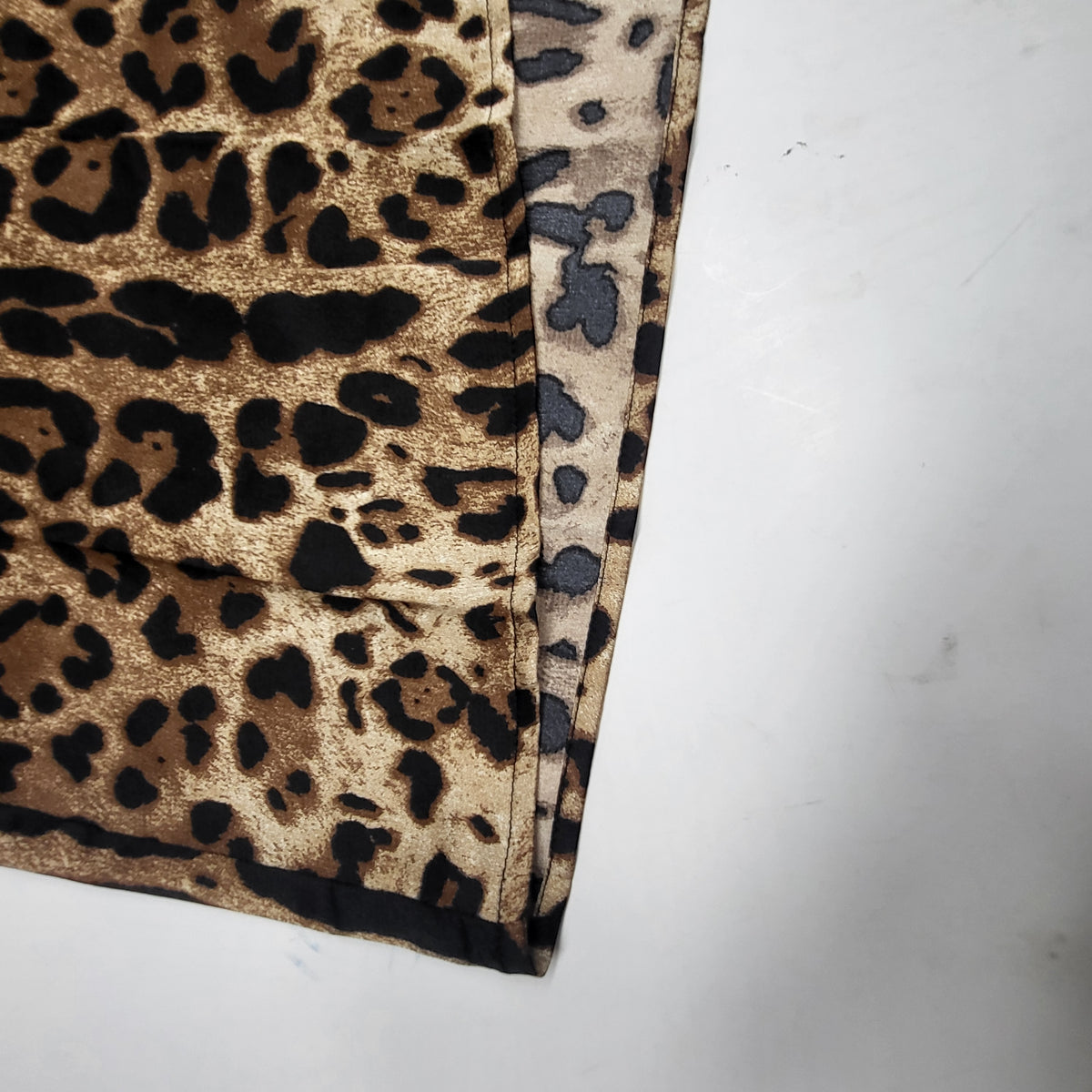 DRESSED IN LALA Satin Dress + Duster Set Exclusive Pattern M Brown Leopard