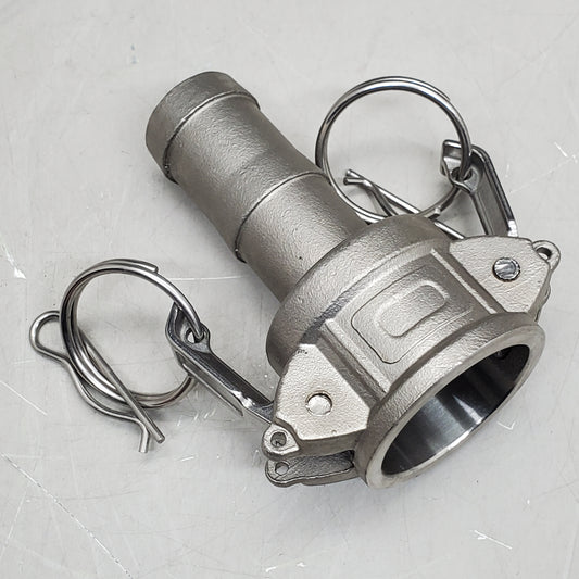 Stainless 1" CAM Groove Coupling Fitting C-100 316 SS C100-SS