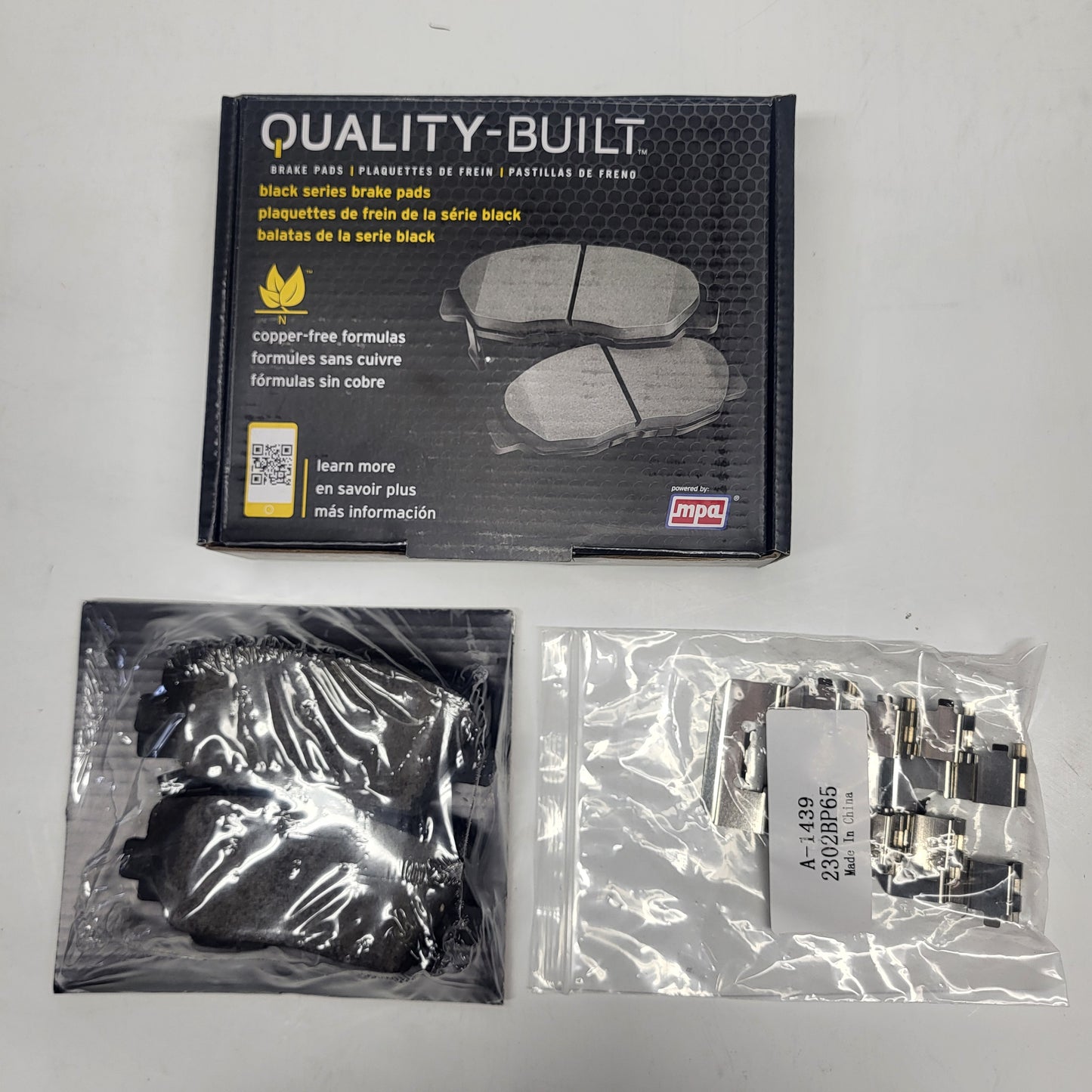 QUALITY-BUILT Ceramic Disc Brake Pad Set Black Rear 1003-1284BC
