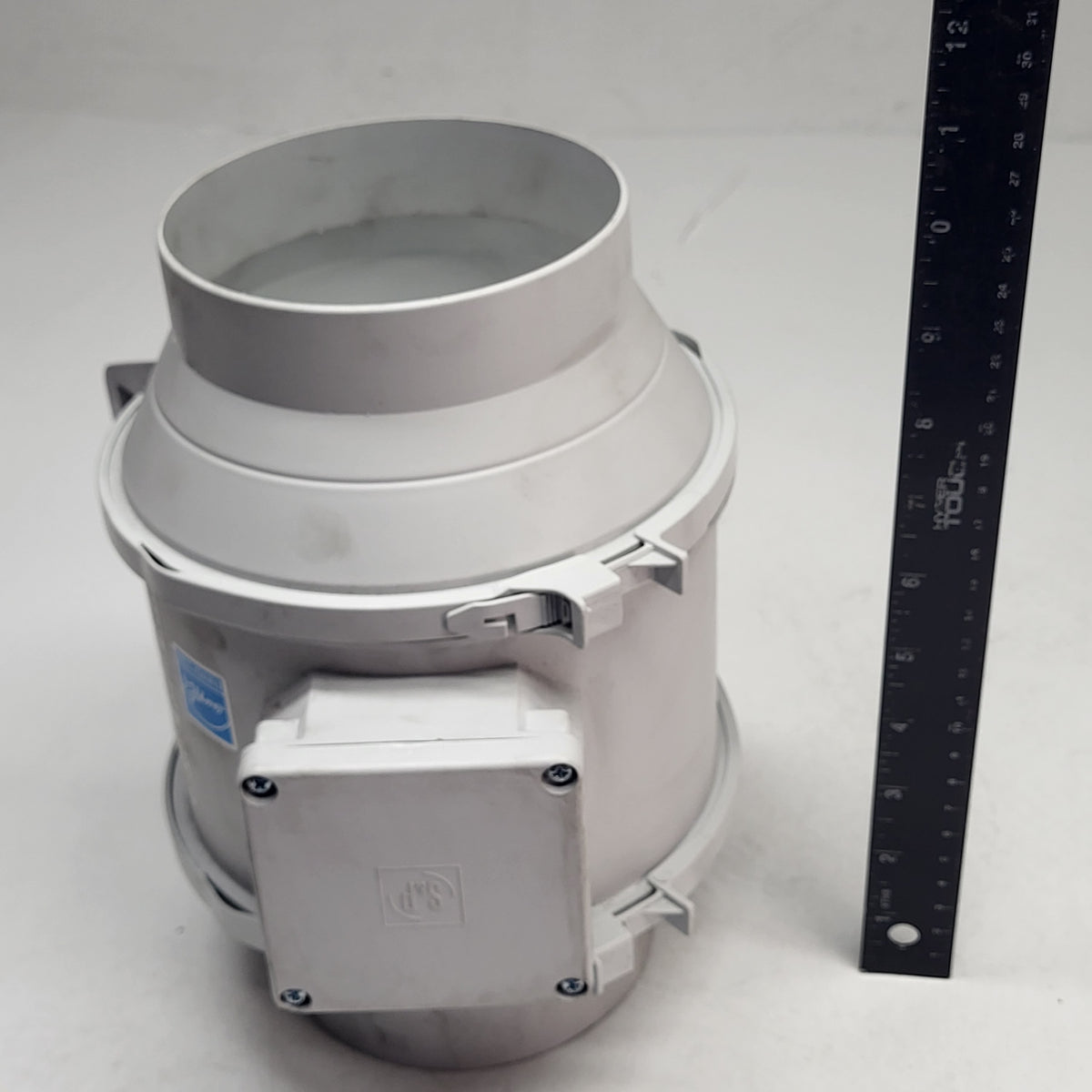 S&P 5-inch Inline Mixed Flow Duct Fan Low Noise Indoor White TD-125 (AS IS)