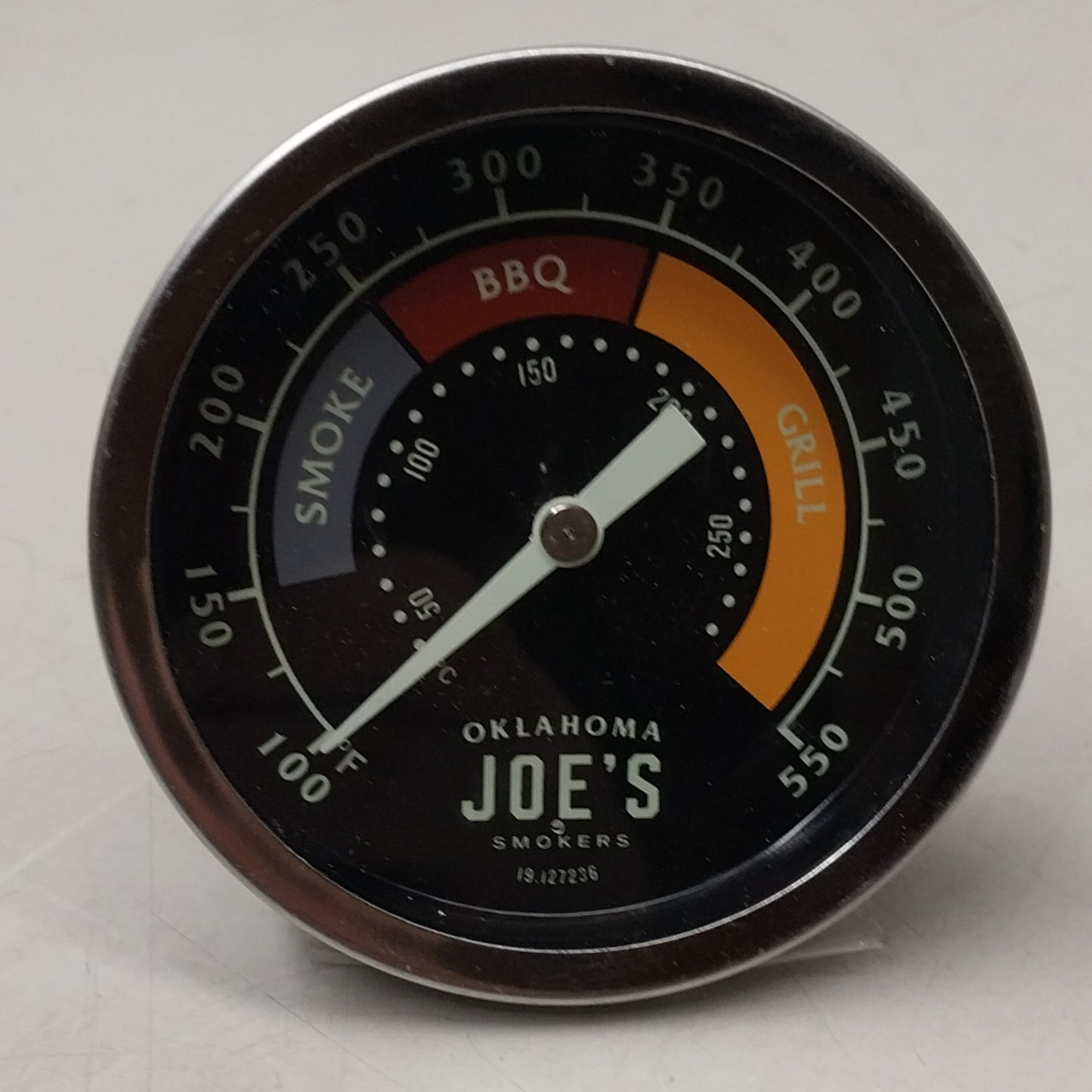 OKLAHOMA JOE'S Universal Temperature Gauge Stainless Steel 4"x4"x7" 3695528R06