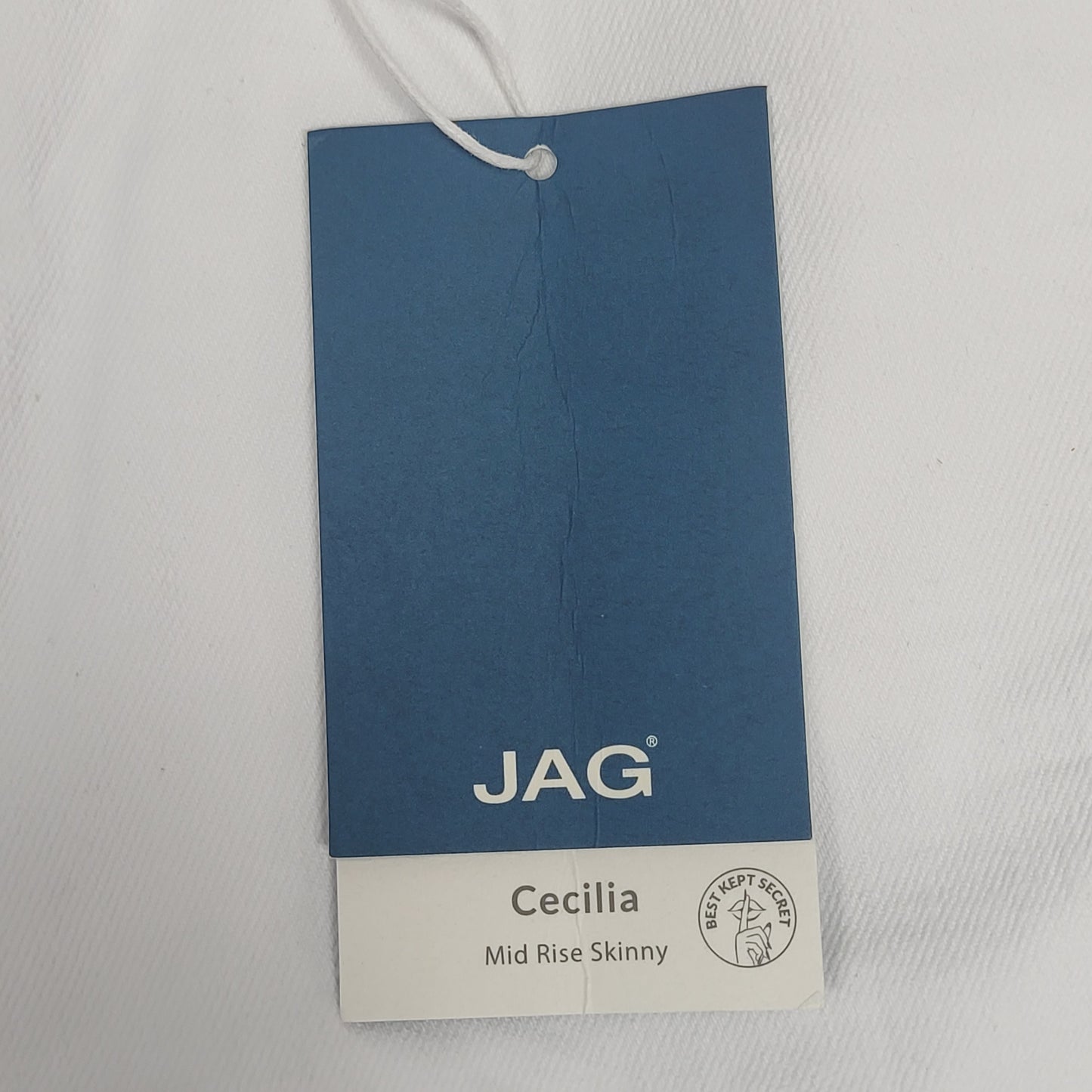 JAG Cecilia Mid Rise Skinny Jeans Womens Sz 6/29 White J2865CBD618