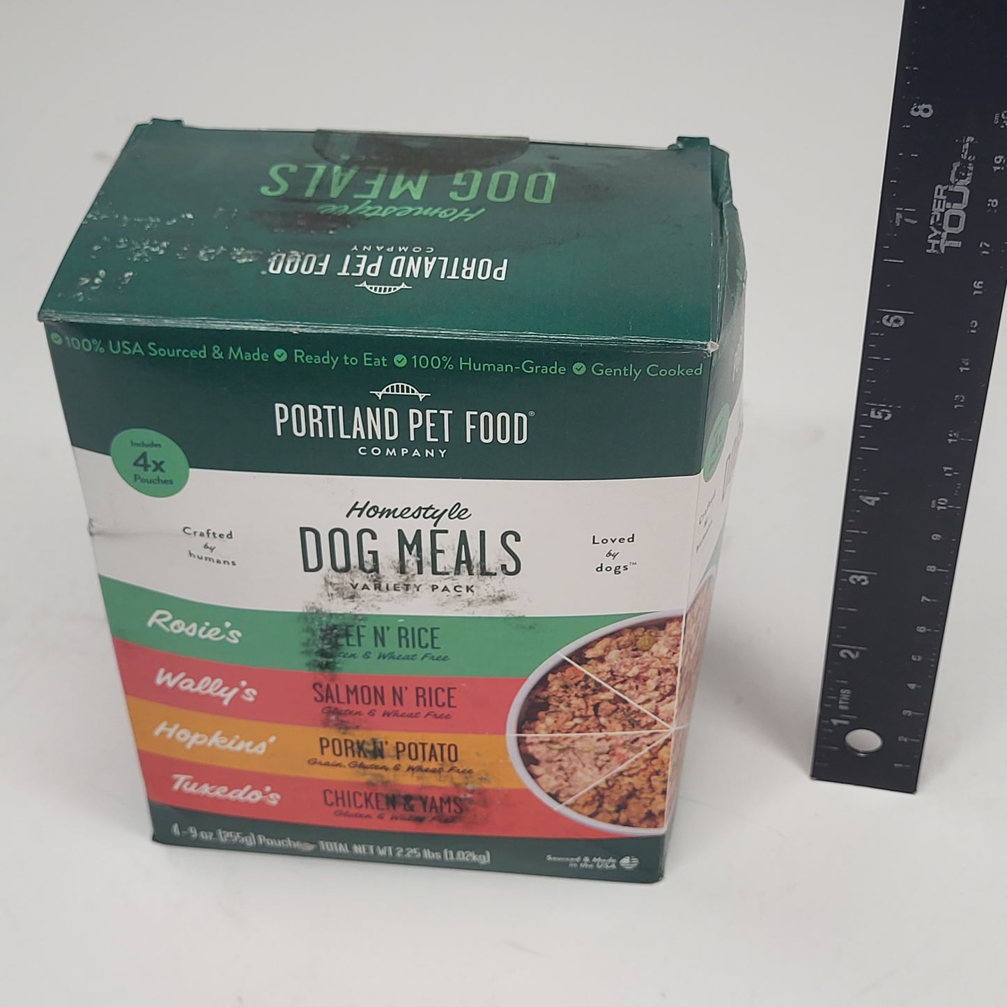 PORTLAND PET FOOD Dog Meals Variety Pack 4 Pouches 4-9 oz BB 05/27 (AS IS)