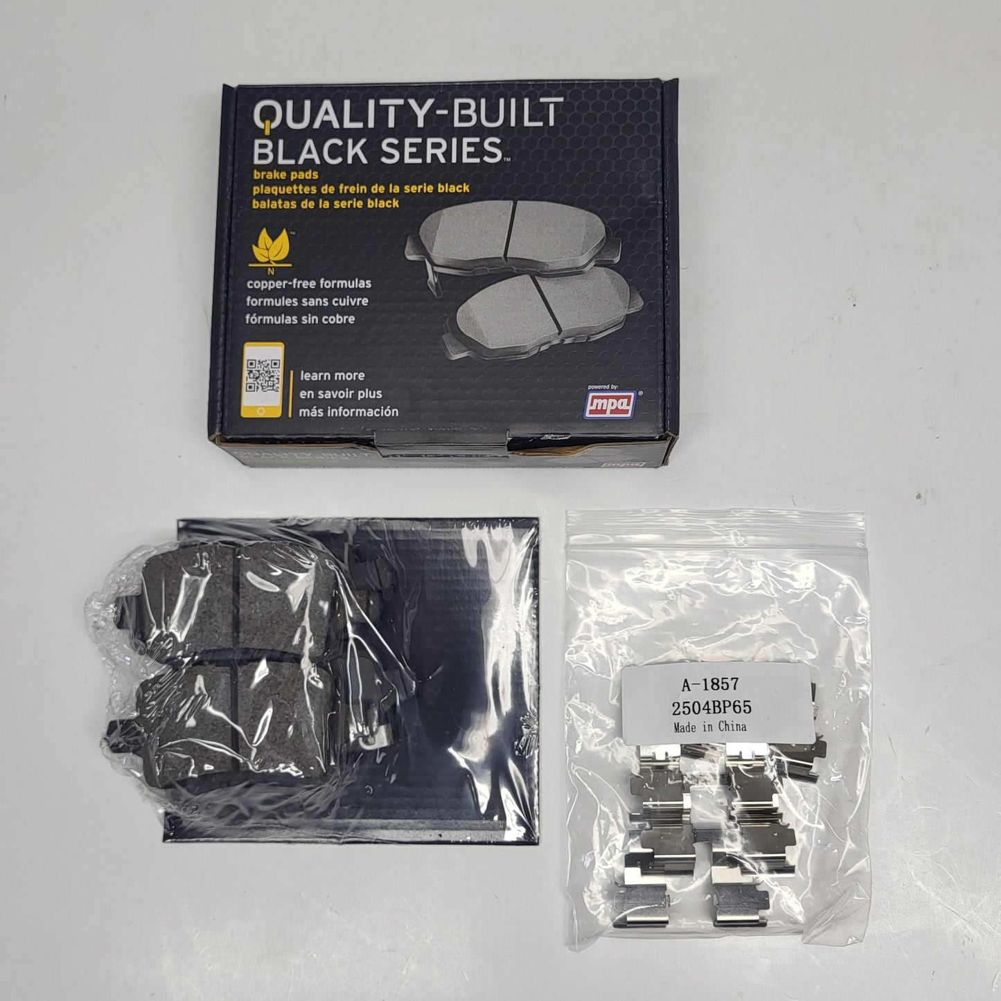 QUALITY-BUILT Ceramic Disc Brake Pad Set Rear Oe Replacement Black 1003-1857C