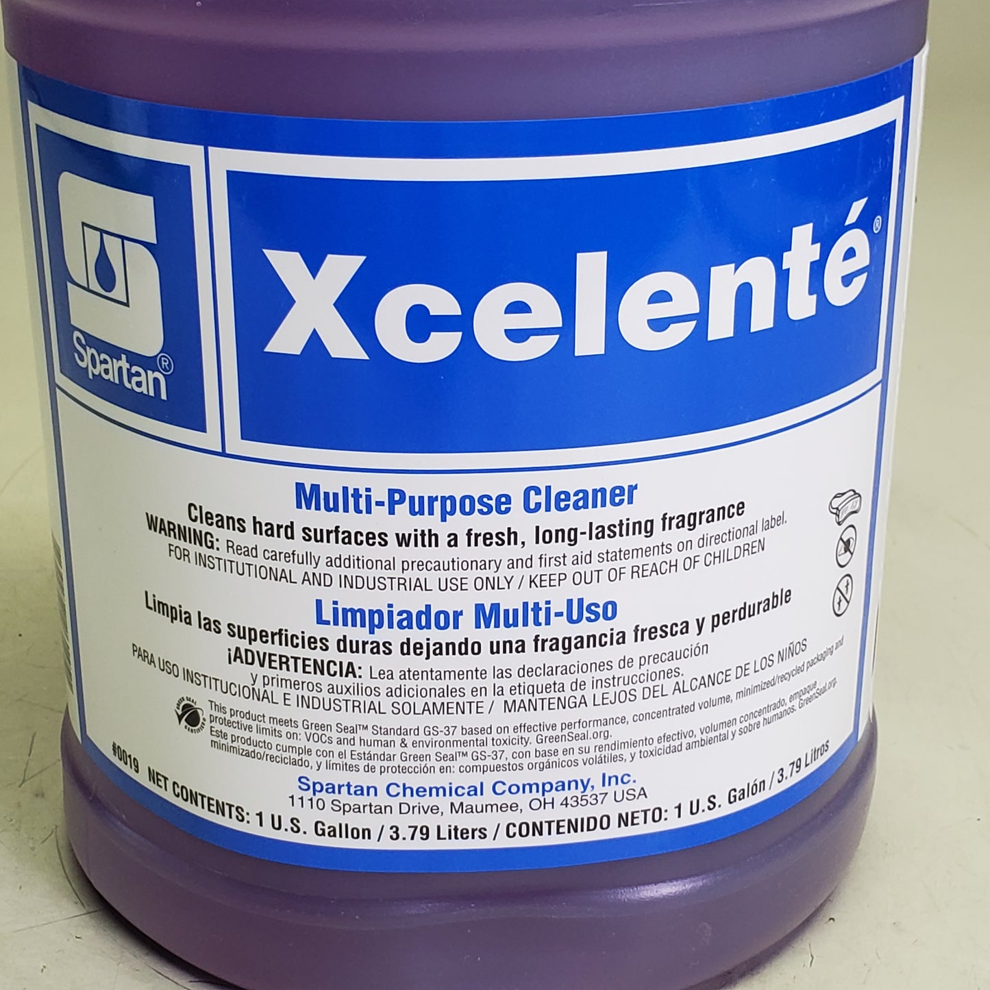 ZA@ SPARTAN Xcelente Multi-purpose Cleaner Long Lasting Fragrance 1 gal 0019 D