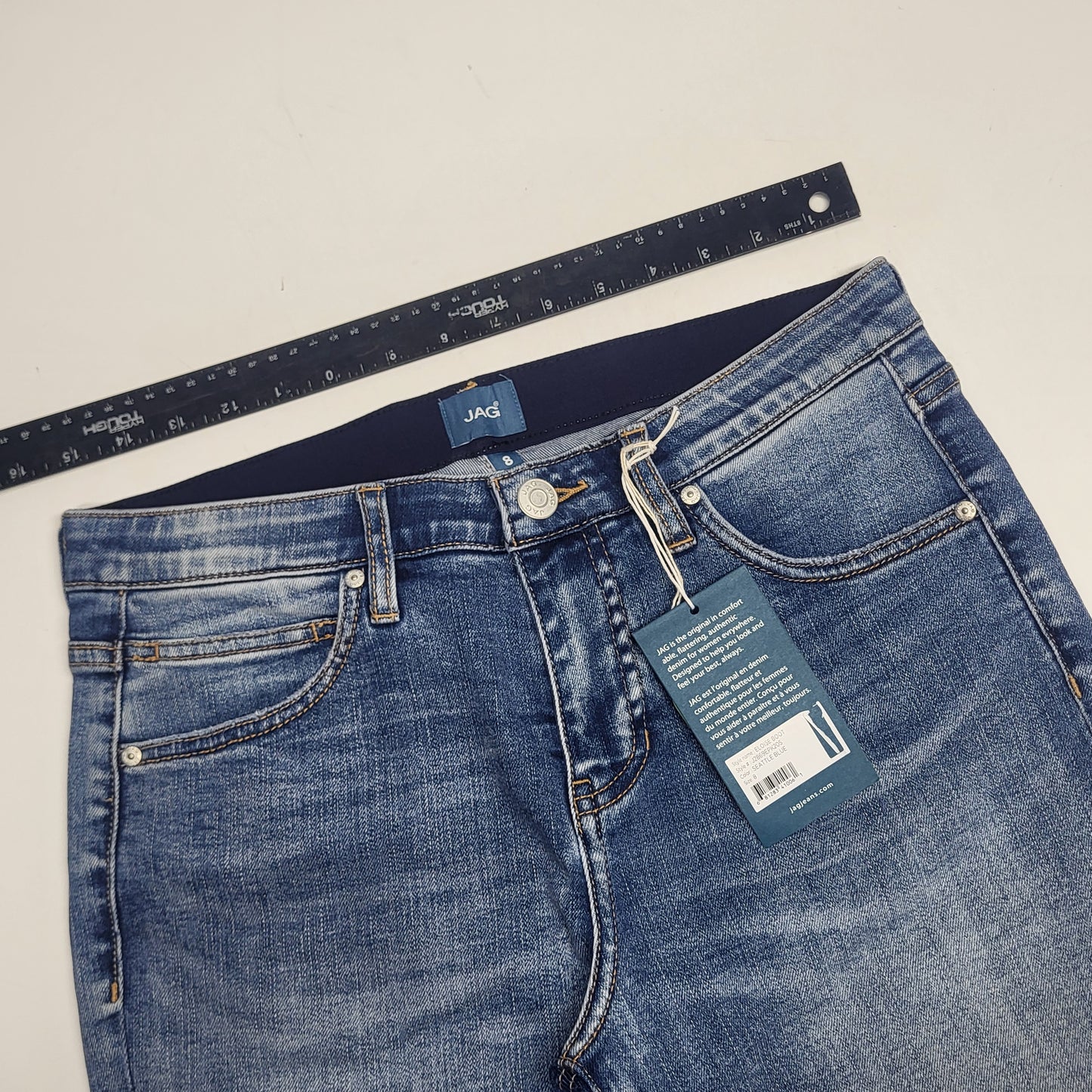 JAG Eloise Mid Rise Boot Jeans Womens Sz 8/29 Seattle Blue J2869EPK205