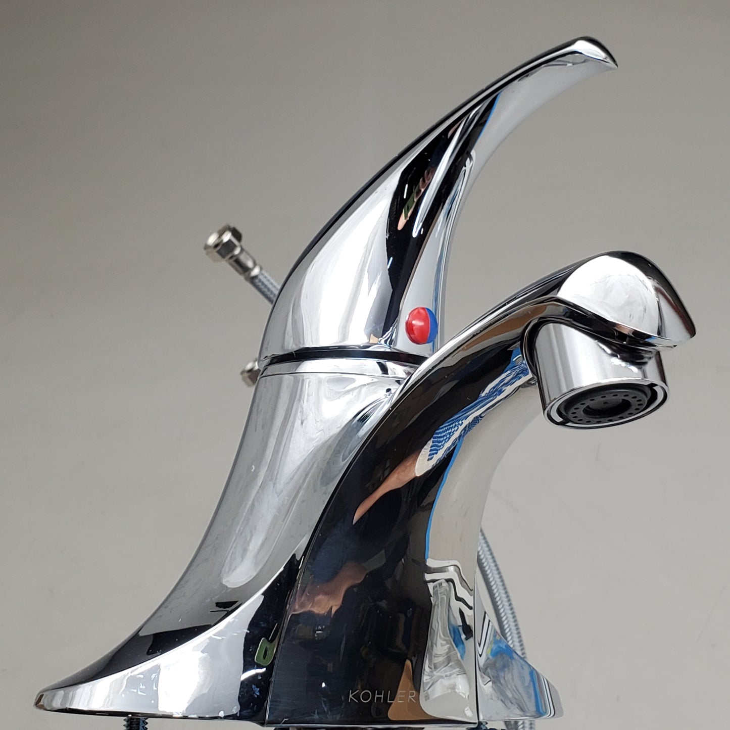 KOHLER Bathroom Lav Faucet Centerset 1 Hand Polished Chrome 15199-4NDRA-CP (New Other)