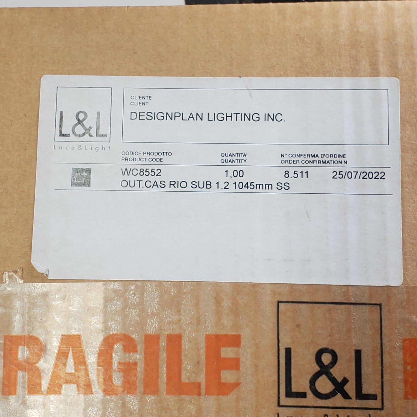 LUCE&LIGHT Rio Sub 1.2 LED Light & Stainless Steel Outer Casing Underwater Linear Profile 41" WC8552