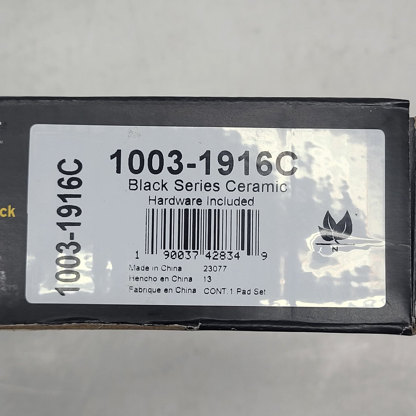 QUALITY-BUILT Ceramic Disc Brake Pad Set Black Rear 1003-1916C