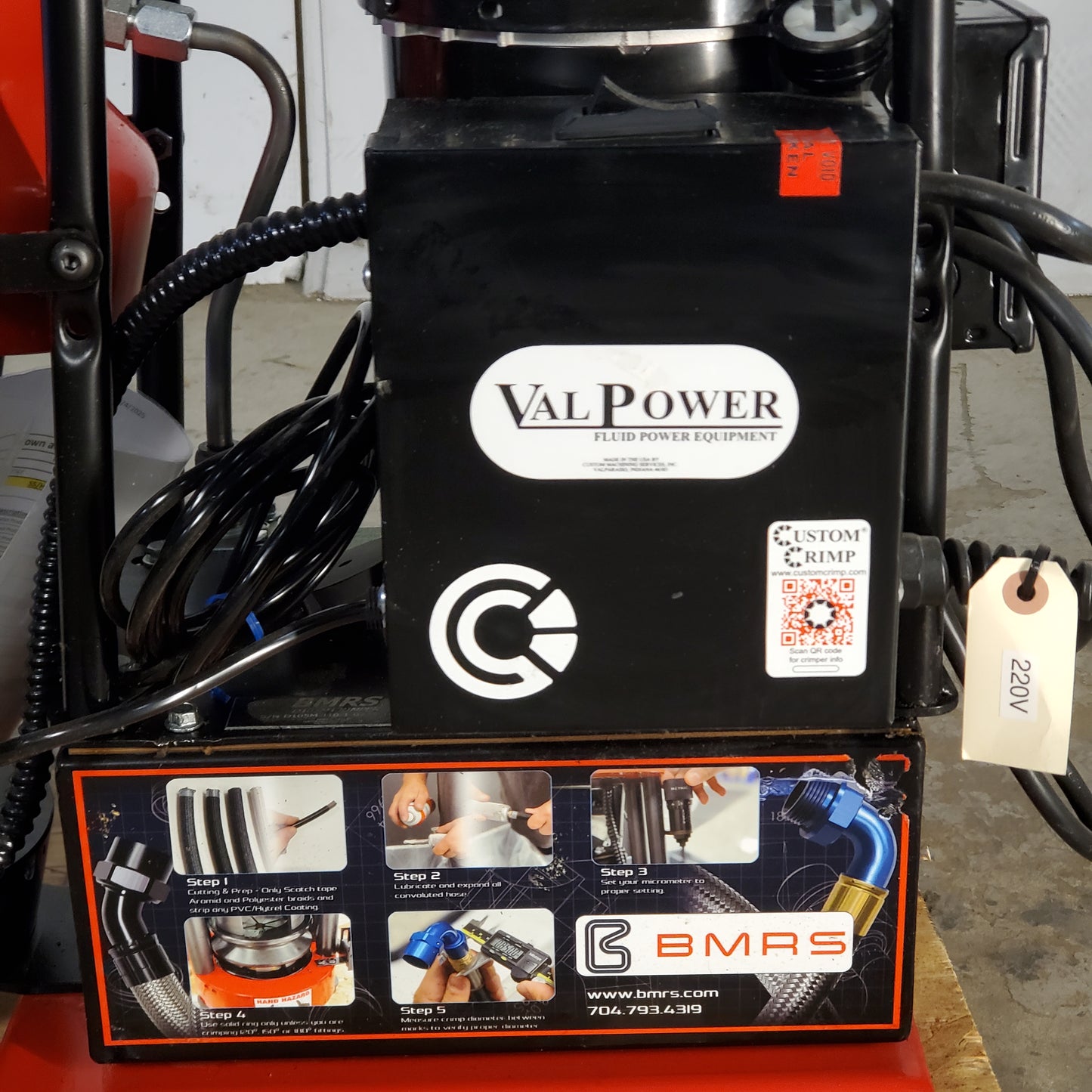 BMRS Benchtop Crimping Machine Hydraulic Hose Fabrication Assembly D105M