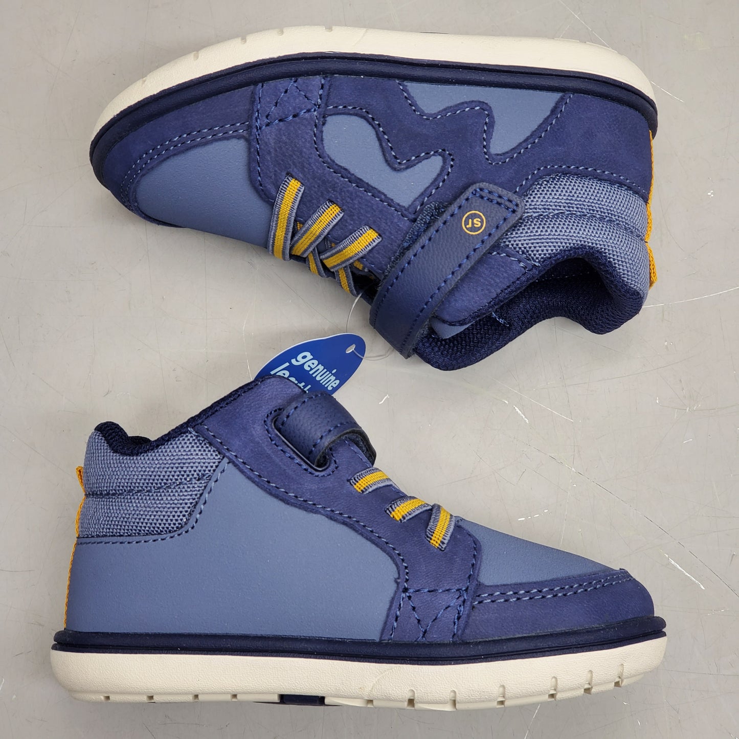 STRIDE RITE SRT Ames Sneaker Shoes Toddler SZ 8W Navy BB038804