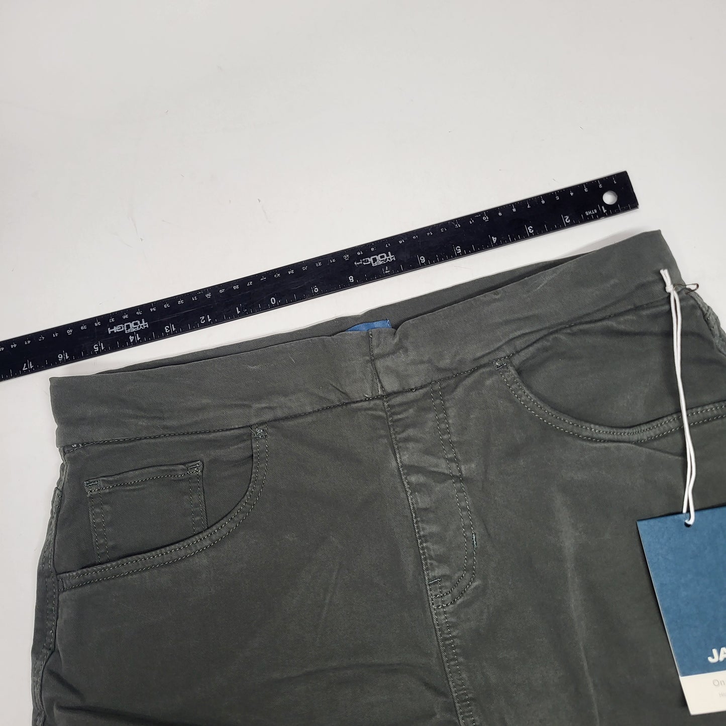JAG On-the-go Mid Rise Pull-On Skort Womens Sz 12 Olive J3101AWL617