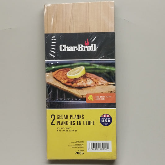 CHAR BROIL 2 Cedar Planks For Cooking 9797086P10