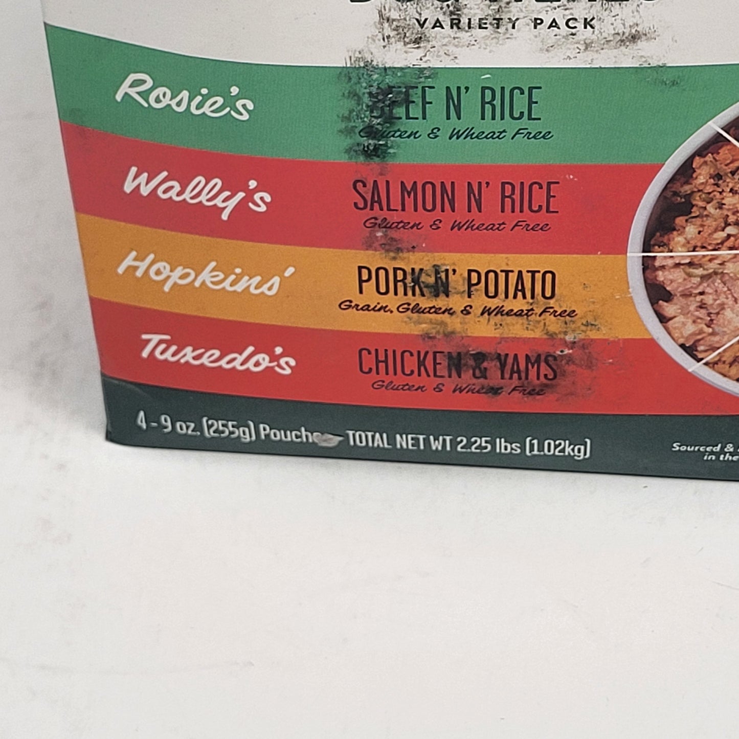 PORTLAND PET FOOD Dog Meals Variety Pack 4 Pouches 4-9 oz BB 05/27 (AS IS)