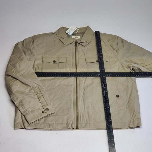 MARINE LAYER Reynolds Dry Wax Trucker Jacket Men's SZ XL Vintage Khaki