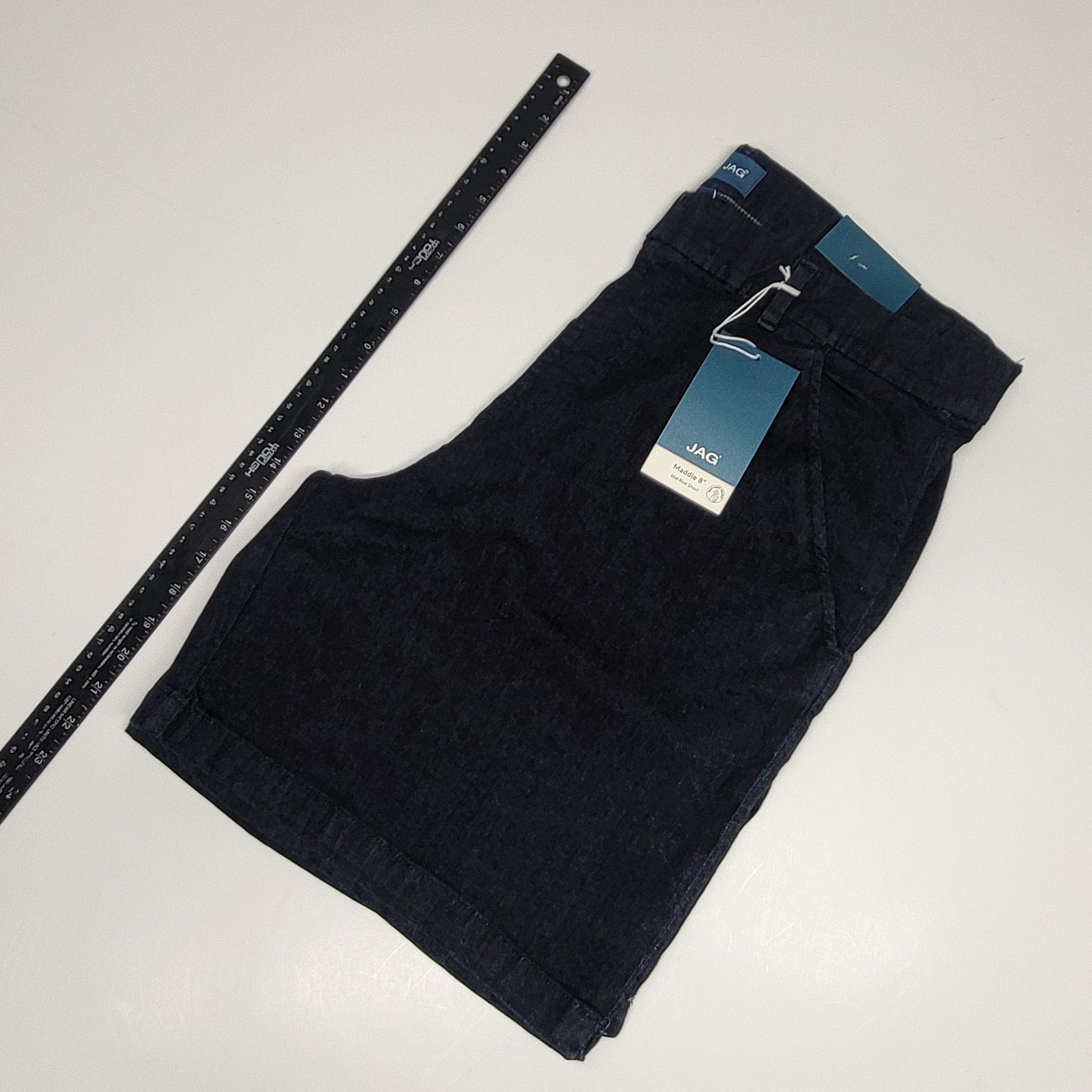 JAG Maddie Mid Rise Pull-On Short Womens Sz 20W/8 Adriatic Blue JE5108AU409
