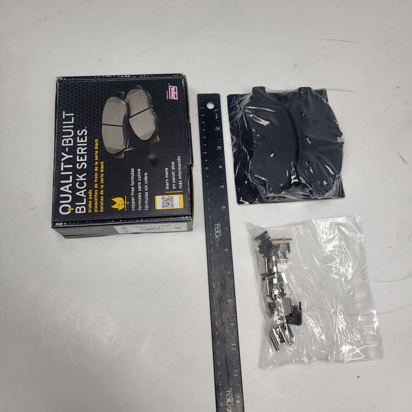 QUALITY-BUILT Semi-Metallic Disc Brake Pad Set Black Rear 1003-1775M