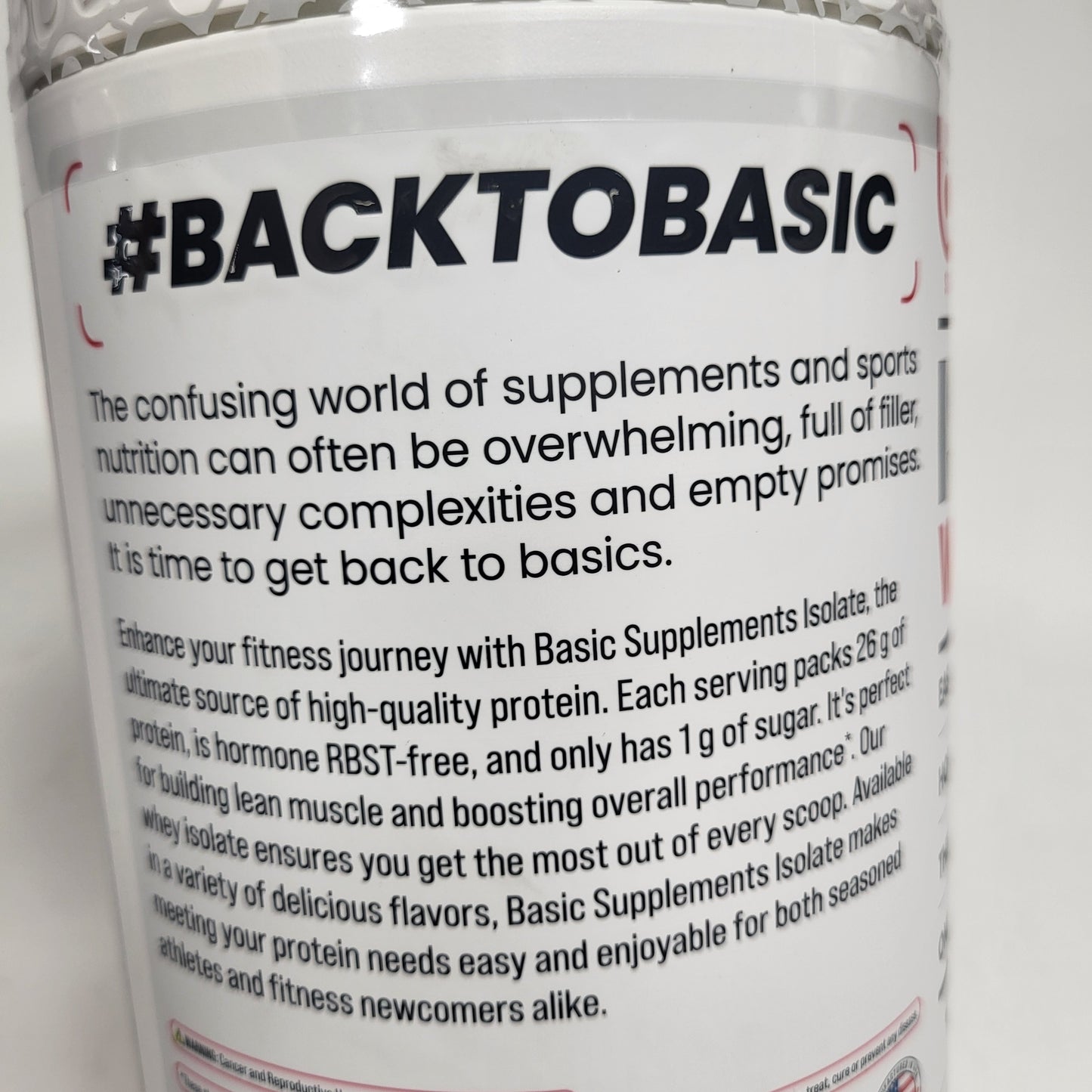 BASIC Basic Whey Isolate Zero-fat High-quality Protein Chocolate 2lbs Bb 12/27 2lbs