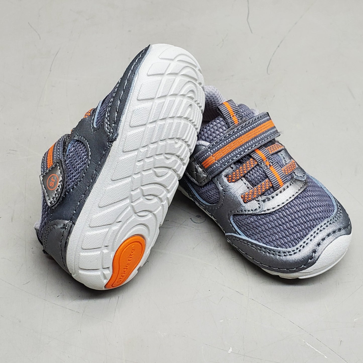 STRIDE RITE SM Turbo Sneakers Shoes Toddler SZ 5M Grey BG035904