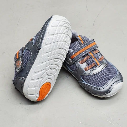 STRIDE RITE SM Turbo Sneakers Shoes Toddler SZ 4.5M Grey BG035904