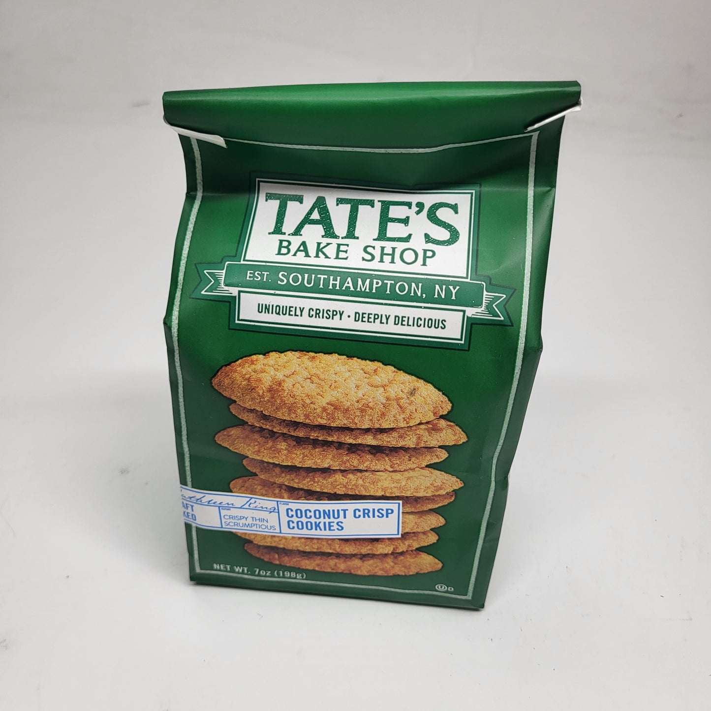 TATE'S BAKE SHOP (12 PACK) Coconut Crisp Thin Cookies 7 oz BB 11/26