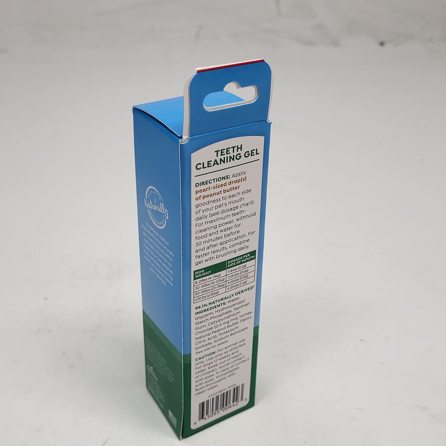 TROPICLEAN (3 PACK) Enticers Tarter Control Dog Clean Teeth Gel PB & Honey Flavor 2 oz