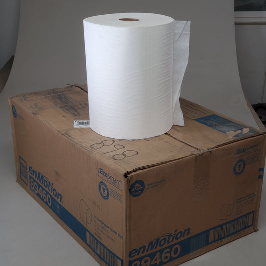 ENMOTION (6 Pack) Paper Towel Rolls 10" W 800' L 1.5" Core White 89460