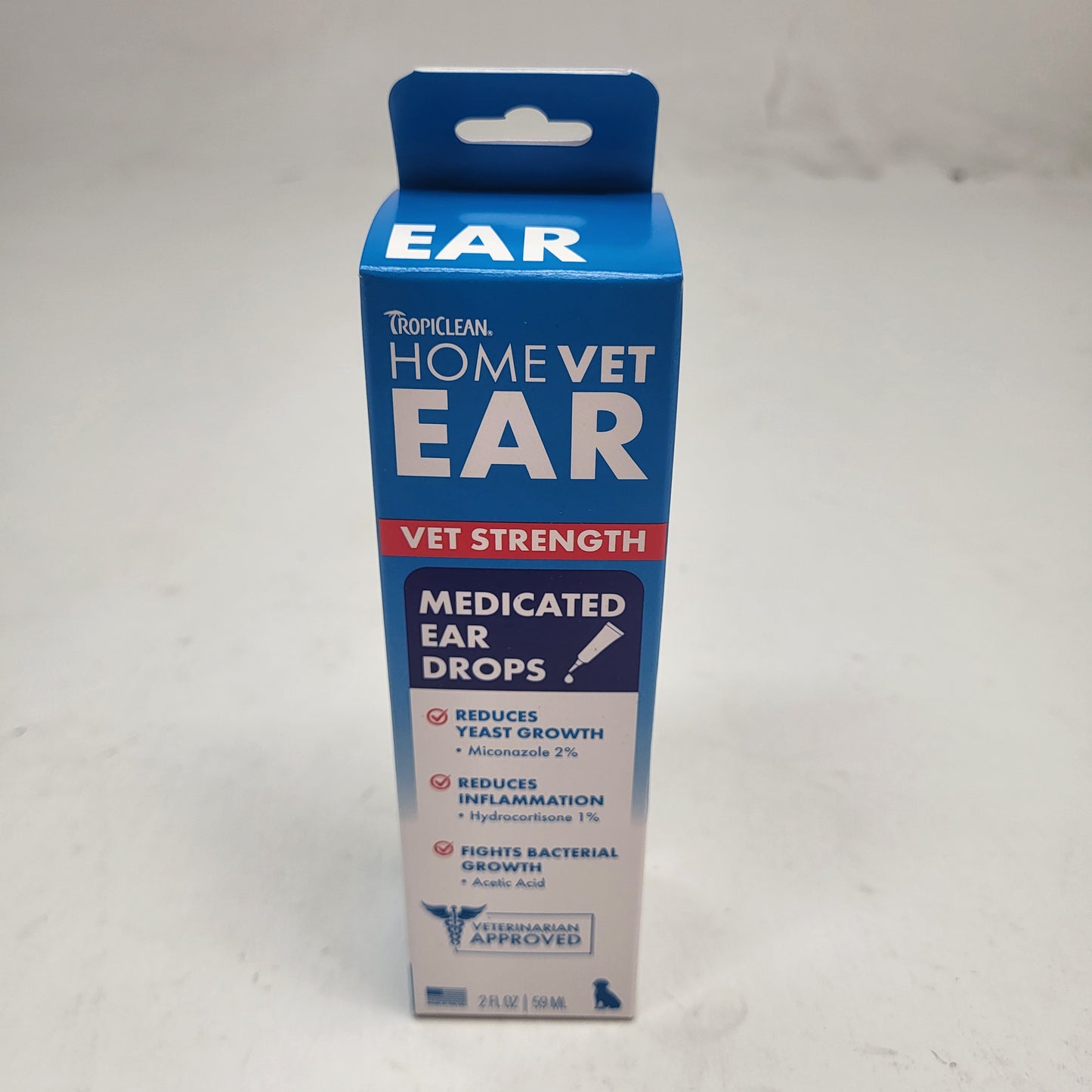 TROPICLEAN (2 PACK) Homevet Max Strength Medicated Ear Drops 2 oz BB 05/28