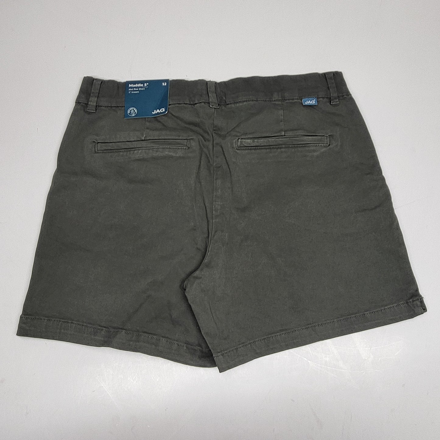 JAG Maddie 5" Pull On Mid RIse Short Women's Sz 12/5 Olive J5105AWL617