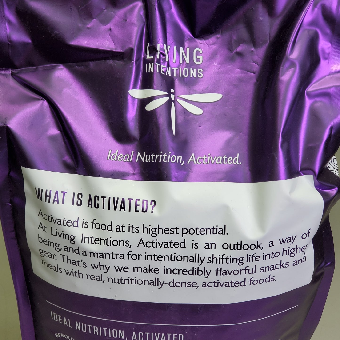 ZA@ LIVING INTENTIONS Sprouted Almonds & Pistachios 15 Lbs Rosemary Garlic BB 09/25 B