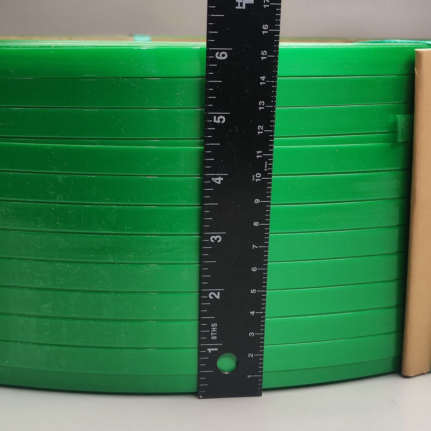 SECURE LOAD STRAPS Smooth Waxed MG Polyester Strapping  1/2" x .020 x 7200' Green